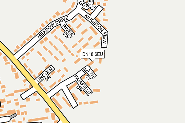 DN18 6EU map - OS OpenMap – Local (Ordnance Survey)