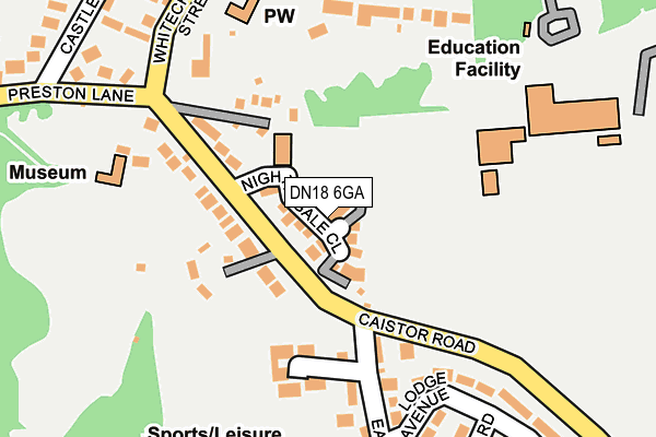 Map of BARRATT-NEEDHAM & CLARK LIMITED at local scale