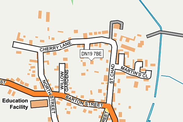 DN19 7BE map - OS OpenMap – Local (Ordnance Survey)