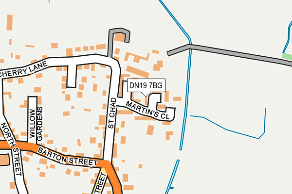 DN19 7BG map - OS OpenMap – Local (Ordnance Survey)