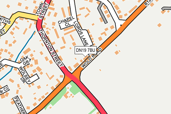 DN19 7BU map - OS OpenMap – Local (Ordnance Survey)