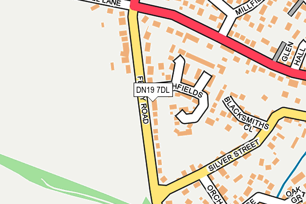 DN19 7DL map - OS OpenMap – Local (Ordnance Survey)