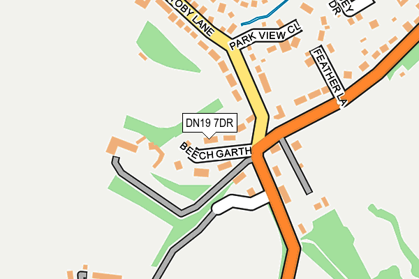 DN19 7DR map - OS OpenMap – Local (Ordnance Survey)