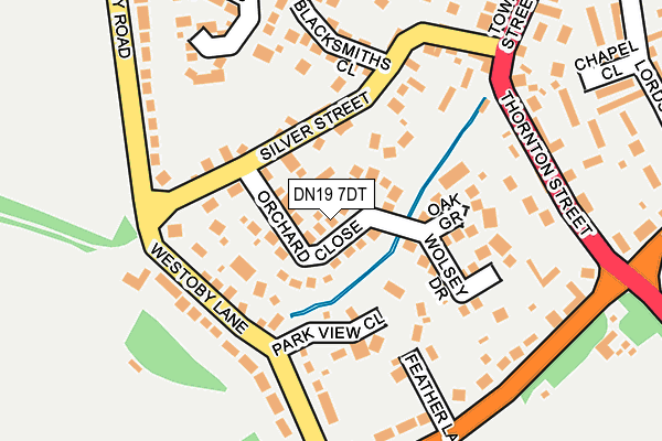 DN19 7DT map - OS OpenMap – Local (Ordnance Survey)