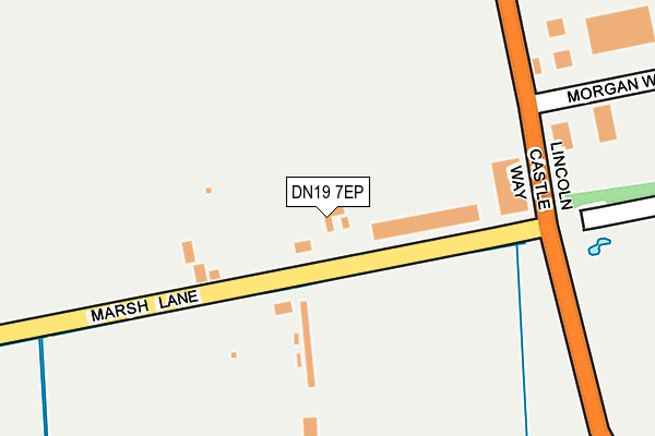 DN19 7EP map - OS OpenMap – Local (Ordnance Survey)