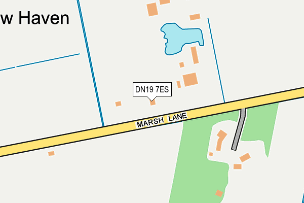 DN19 7ES map - OS OpenMap – Local (Ordnance Survey)