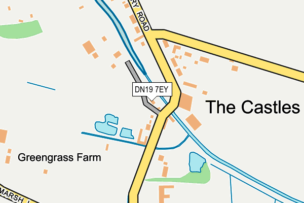 DN19 7EY map - OS OpenMap – Local (Ordnance Survey)