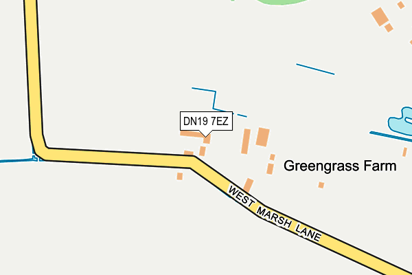 DN19 7EZ map - OS OpenMap – Local (Ordnance Survey)