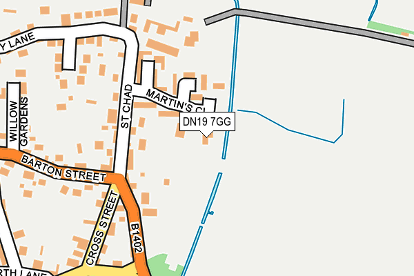 DN19 7GG map - OS OpenMap – Local (Ordnance Survey)