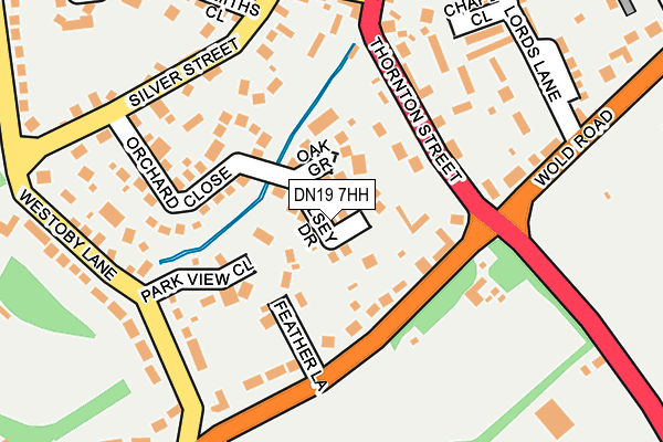 DN19 7HH map - OS OpenMap – Local (Ordnance Survey)