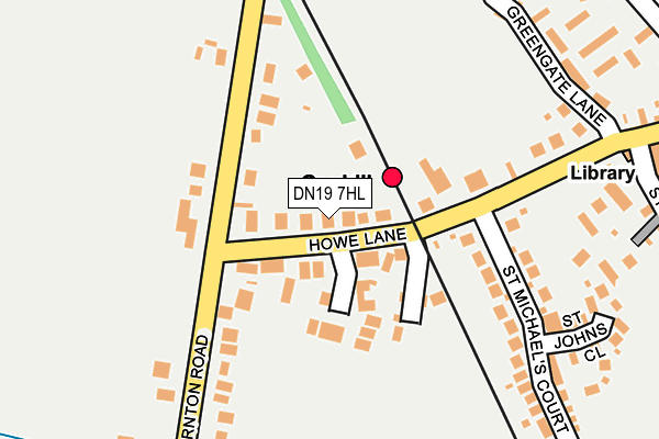 DN19 7HL map - OS OpenMap – Local (Ordnance Survey)
