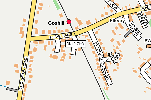 DN19 7HQ map - OS OpenMap – Local (Ordnance Survey)