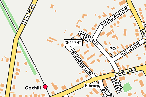 DN19 7HT map - OS OpenMap – Local (Ordnance Survey)