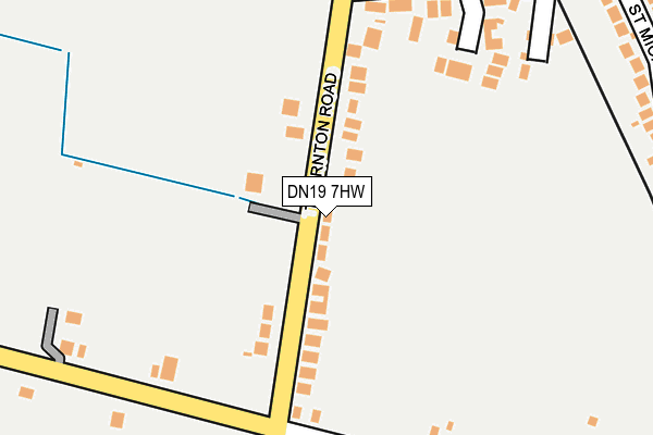 DN19 7HW map - OS OpenMap – Local (Ordnance Survey)
