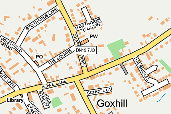 DN19 7JQ map - OS OpenMap – Local (Ordnance Survey)