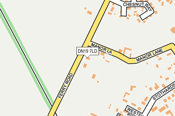 DN19 7LD map - OS OpenMap – Local (Ordnance Survey)
