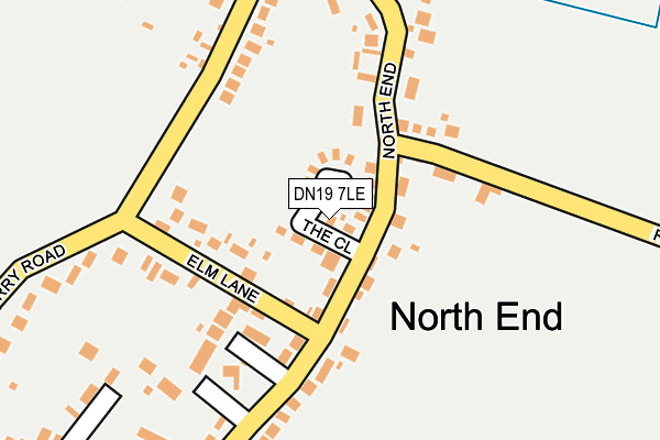 DN19 7LE map - OS OpenMap – Local (Ordnance Survey)