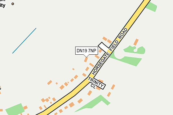 DN19 7NP map - OS OpenMap – Local (Ordnance Survey)