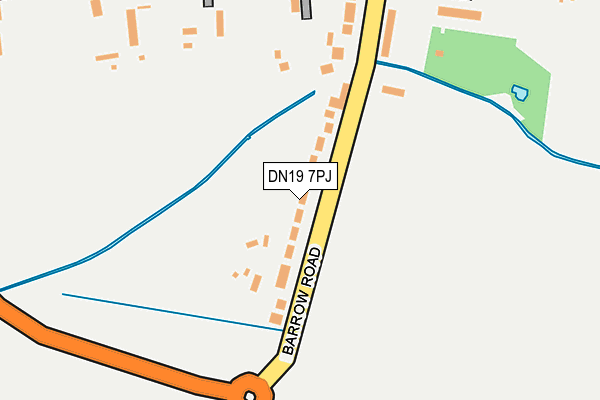 DN19 7PJ map - OS OpenMap – Local (Ordnance Survey)