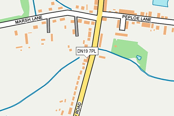 DN19 7PL map - OS OpenMap – Local (Ordnance Survey)