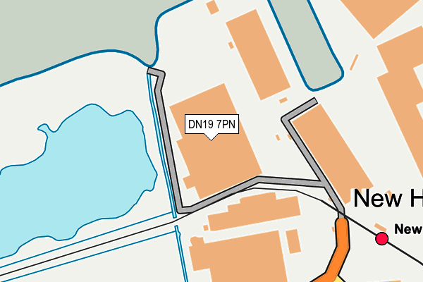 DN19 7PN map - OS OpenMap – Local (Ordnance Survey)