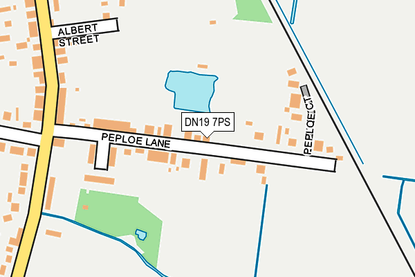 DN19 7PS map - OS OpenMap – Local (Ordnance Survey)