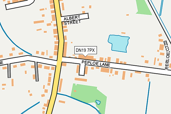 DN19 7PX map - OS OpenMap – Local (Ordnance Survey)
