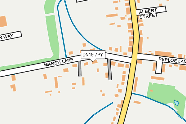 DN19 7PY map - OS OpenMap – Local (Ordnance Survey)