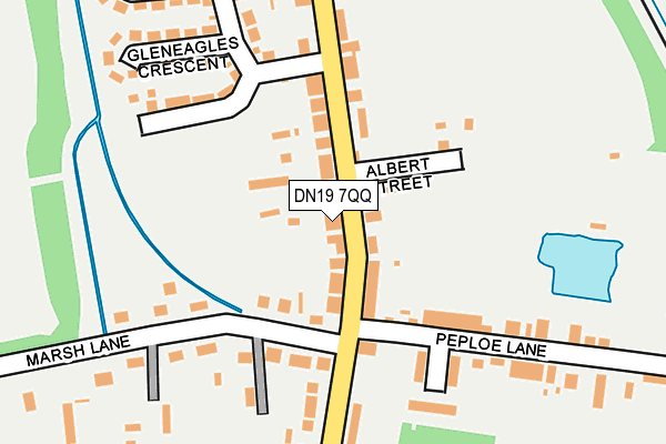 DN19 7QQ map - OS OpenMap – Local (Ordnance Survey)