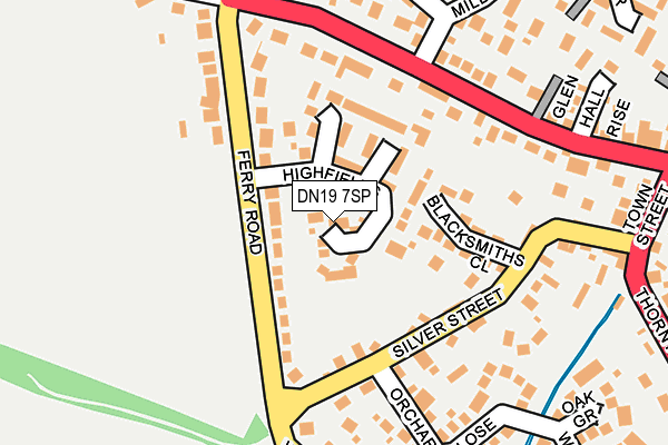 DN19 7SP map - OS OpenMap – Local (Ordnance Survey)