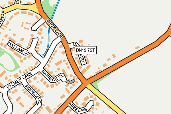 DN19 7ST map - OS OpenMap – Local (Ordnance Survey)