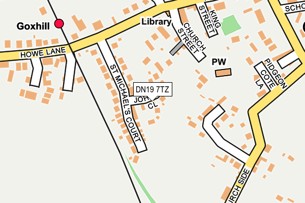 DN19 7TZ map - OS OpenMap – Local (Ordnance Survey)