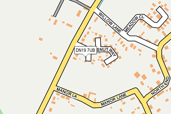 DN19 7UB map - OS OpenMap – Local (Ordnance Survey)