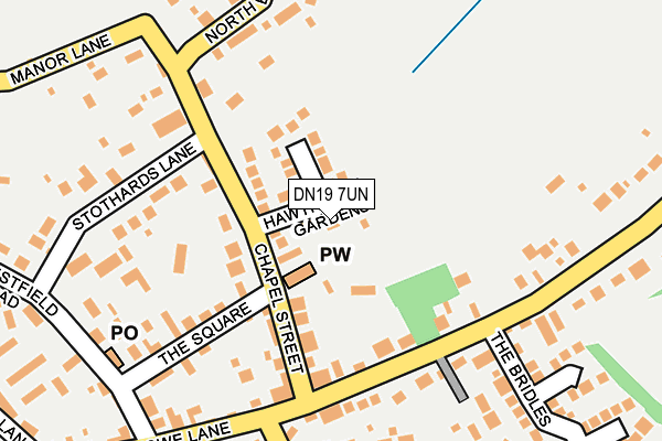 DN19 7UN map - OS OpenMap – Local (Ordnance Survey)