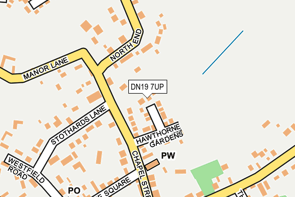 DN19 7UP map - OS OpenMap – Local (Ordnance Survey)