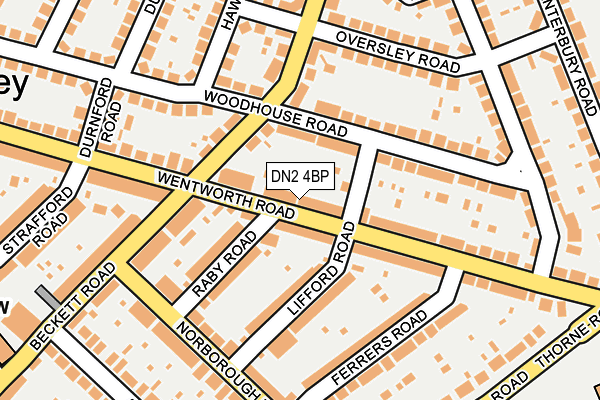 DN2 4BP map - OS OpenMap – Local (Ordnance Survey)