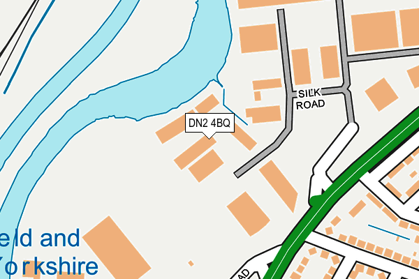 DN2 4BQ map - OS OpenMap – Local (Ordnance Survey)