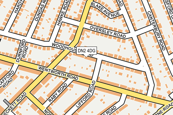 DN2 4DG map - OS OpenMap – Local (Ordnance Survey)