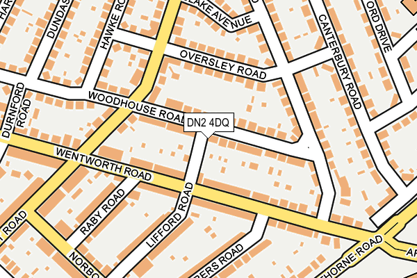 DN2 4DQ map - OS OpenMap – Local (Ordnance Survey)