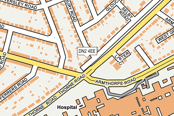 DN2 4EE map - OS OpenMap – Local (Ordnance Survey)