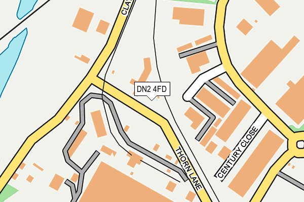 DN2 4FD map - OS OpenMap – Local (Ordnance Survey)
