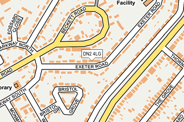 DN2 4LG map - OS OpenMap – Local (Ordnance Survey)