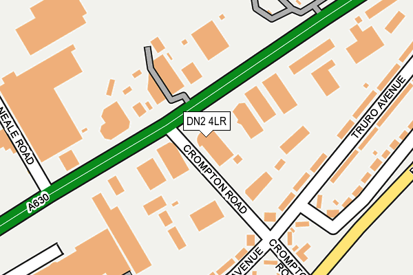 DN2 4LR map - OS OpenMap – Local (Ordnance Survey)