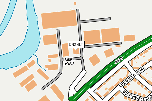 DN2 4LT map - OS OpenMap – Local (Ordnance Survey)