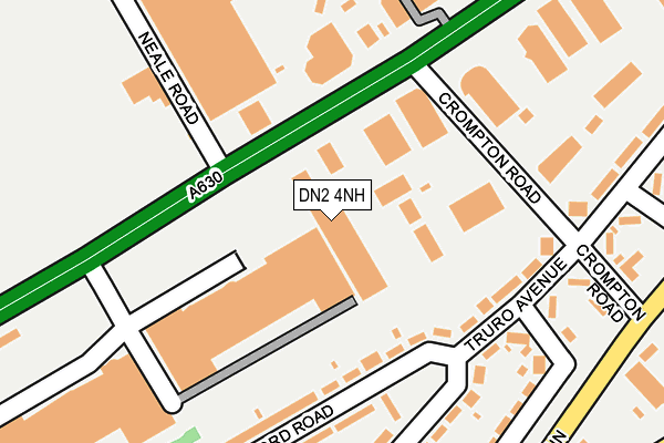 DN2 4NH map - OS OpenMap – Local (Ordnance Survey)