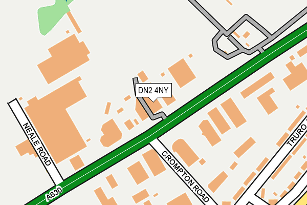 DN2 4NY map - OS OpenMap – Local (Ordnance Survey)