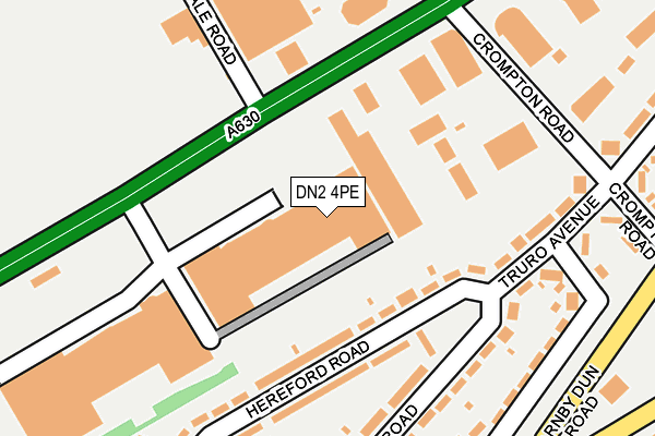 DN2 4PE map - OS OpenMap – Local (Ordnance Survey)