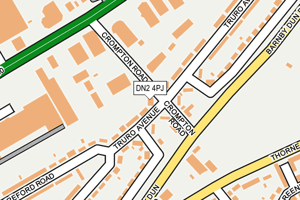 DN2 4PJ map - OS OpenMap – Local (Ordnance Survey)