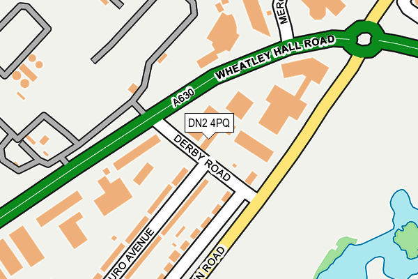 DN2 4PQ map - OS OpenMap – Local (Ordnance Survey)