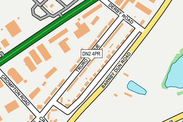 DN2 4PR map - OS OpenMap – Local (Ordnance Survey)